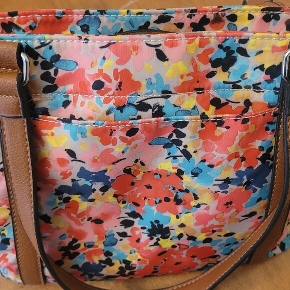 Franco Sarto Printed Handbag with Leather Accents - New with Tags - Picture 3 of 4